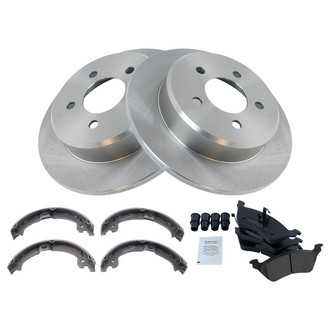 TRQ® - Disc Brake Kit with Ceramic Pads and Shoes