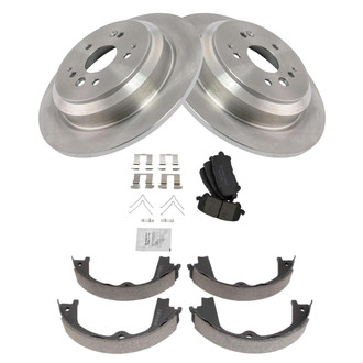 TRQ® - Disc Brake Kit with Ceramic Pads and Shoes