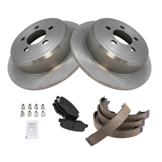 TRQ® - Disc Brake Kit with Ceramic Pads and Shoes