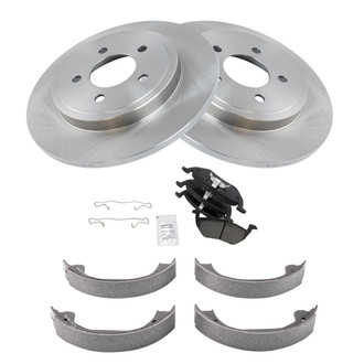 TRQ® - Disc Brake Kit with Ceramic Pads and Shoes