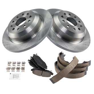 TRQ® - Disc Brake Kit with Ceramic Pads and Shoes
