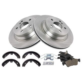 TRQ® - Disc Brake Kit with Ceramic Pads and Shoes