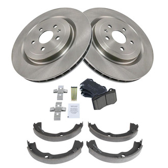 TRQ® - Disc Brake Kit with Ceramic Pads and Shoes