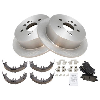 TRQ® - Disc Brake Kit with Ceramic Pads and Shoes