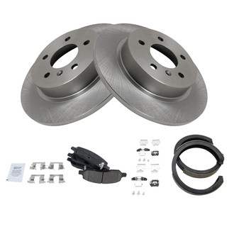 TRQ® - Disc Brake Kit with Ceramic Pads and Shoes