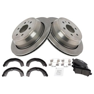 TRQ® - Disc Brake Kit with Ceramic Pads and Shoes