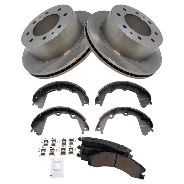 TRQ® - Disc Brake Kit with Ceramic Pads and Shoes