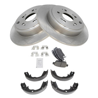 TRQ® - Disc Brake Kit with Ceramic Pads and Shoes