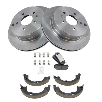 TRQ® - Disc Brake Kit with Ceramic Pads and Shoes