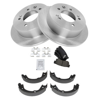 TRQ® - Disc Brake Kit with Ceramic Pads and Shoes