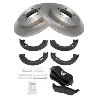TRQ® - Disc Brake Kit with Ceramic Pads and Shoes