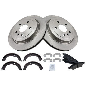 TRQ® - Disc Brake Kit with Ceramic Pads and Shoes