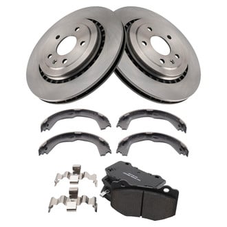 TRQ® - Disc Brake Kit with Ceramic Pads and Shoes