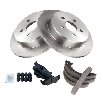 TRQ® - Disc Brake Kit with Ceramic Pads and Shoes