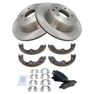 TRQ® - Disc Brake Kit with Ceramic Pads and Shoes