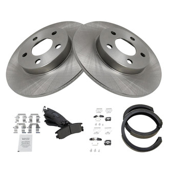 TRQ® - Disc Brake Kit with Ceramic Pads and Shoes