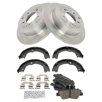 TRQ® - Disc Brake Kit with Ceramic Pads and Shoes