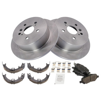 TRQ® - Disc Brake Kit with Ceramic Pads and Shoes