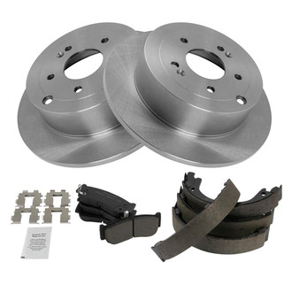TRQ® - Disc Brake Kit with Ceramic Pads and Shoes