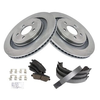 TRQ® - Disc Brake Kit with Ceramic Pads and Shoes
