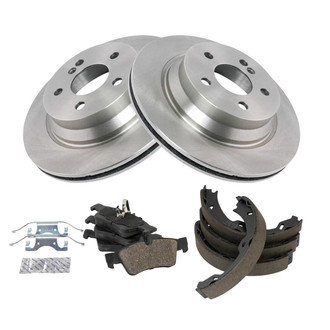 TRQ® - Disc Brake Kit with Ceramic Pads and Shoes