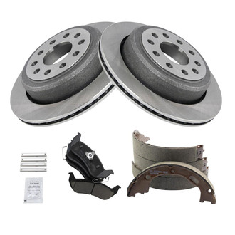 TRQ® - Disc Brake Kit with Ceramic Pads and Shoes