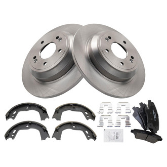 TRQ® - Disc Brake Kit with Ceramic Pads and Shoes