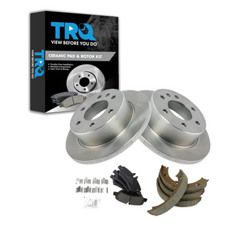 TRQ® - Disc Brake Kit with Ceramic Pads and Shoes