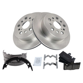 TRQ® - Disc Brake Kit with Ceramic Pads and Shoes