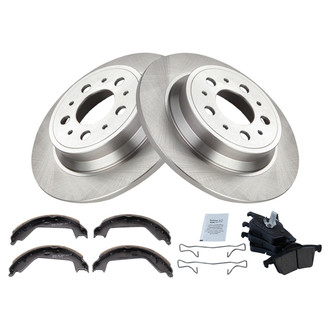 TRQ® - Disc Brake Kit with Ceramic Pads and Shoes