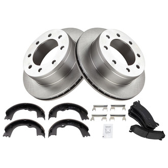 TRQ® - Disc Brake Kit with Ceramic Pads and Shoes