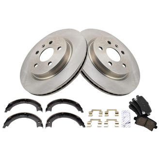 TRQ® - Disc Brake Kit with Ceramic Pads and Shoes