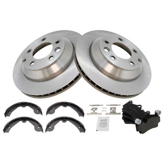 TRQ® - Disc Brake Kit with Ceramic Pads and Shoes