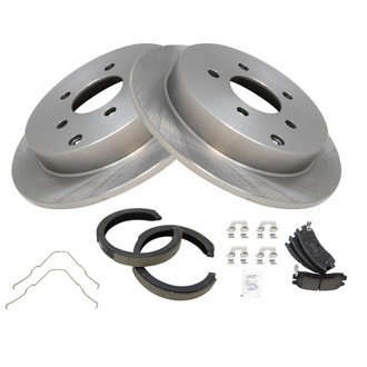 TRQ® - Disc Brake Kit with Ceramic Pads and Shoes