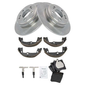 TRQ® - Disc Brake Kit with Ceramic Pads and Shoes