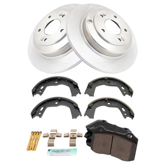 TRQ® - Disc Brake Kit with Ceramic Pads and Shoes