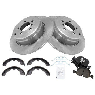 TRQ® - Disc Brake Kit with Ceramic Pads and Shoes