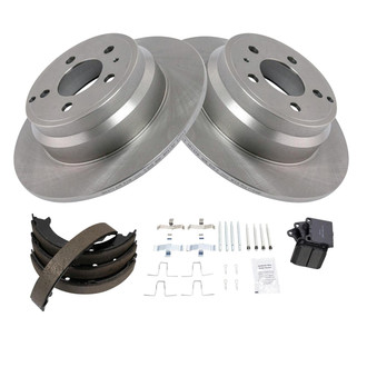 TRQ® - Disc Brake Kit with Ceramic Pads and Shoes