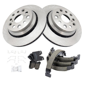 TRQ® - Disc Brake Kit with Ceramic Pads and Shoes