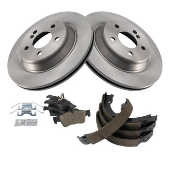 TRQ® - Disc Brake Kit with Ceramic Pads and Shoes