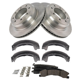 TRQ® - Disc Brake Kit with Ceramic Pads and Shoes