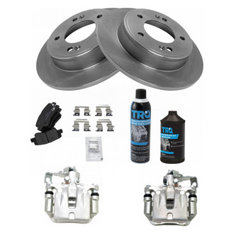 TRQ® - Rear Disc Brake Kit with Ceramic Pads and Calipers