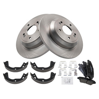 TRQ® - Disc Brake Kit with Ceramic Pads and Shoes