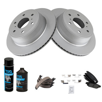 TRQ® - Disc Brake Kit with Ceramic Pads and Shoes