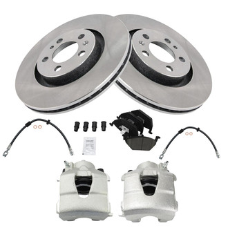 TRQ® - Disc Brake Kit with Ceramic Pads, Calipers and Hoses