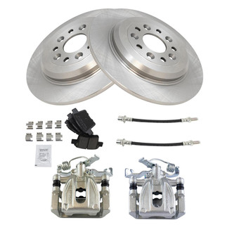TRQ® - Disc Brake Kit with Ceramic Pads, Calipers and Hoses