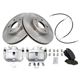 TRQ® - Disc Brake Kit with Ceramic Pads, Calipers and Hoses