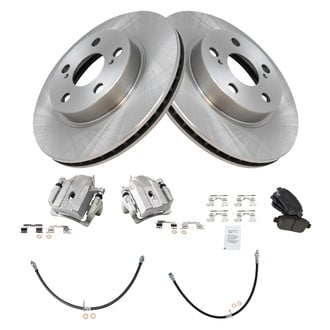 TRQ® - Front Disc Brake Kit with Ceramic Pads, Calipers and Hoses