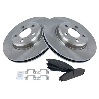 TRQ® - Disc Brake Kit with Semi-Metallic Pads