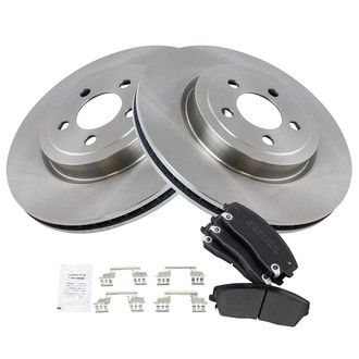 TRQ® - Disc Brake Kit with Semi-Metallic Pads
